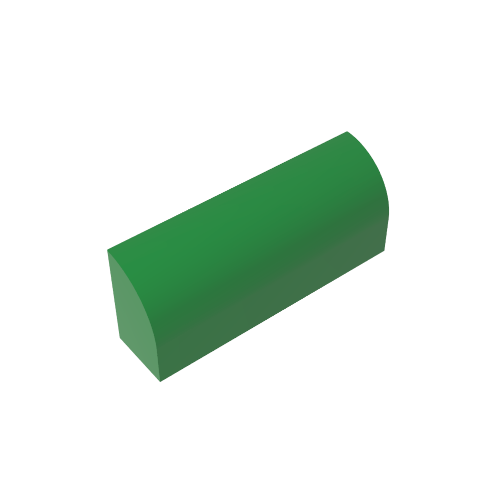 Brique courbe 1 x 4 x 1 1/3 sans montants, dessus incurvé-MyGobricksFr