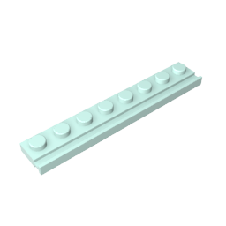 Plaque spéciale 1 x 8 avec rail de porte-MyGobricksFr
