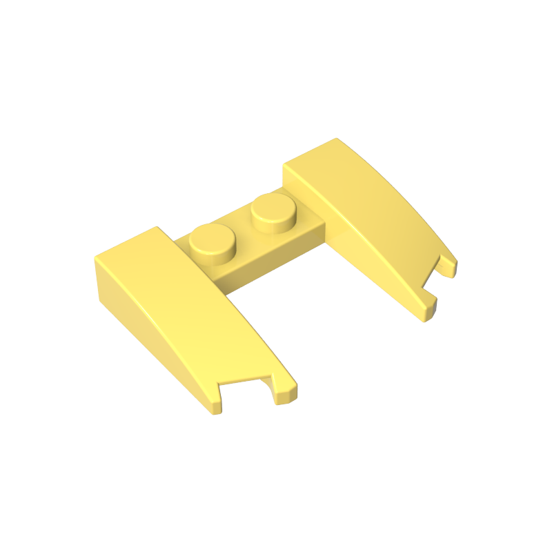 Découpe en forme de coin incurvée 3 x 4 x 2/3-MyGobricksFr