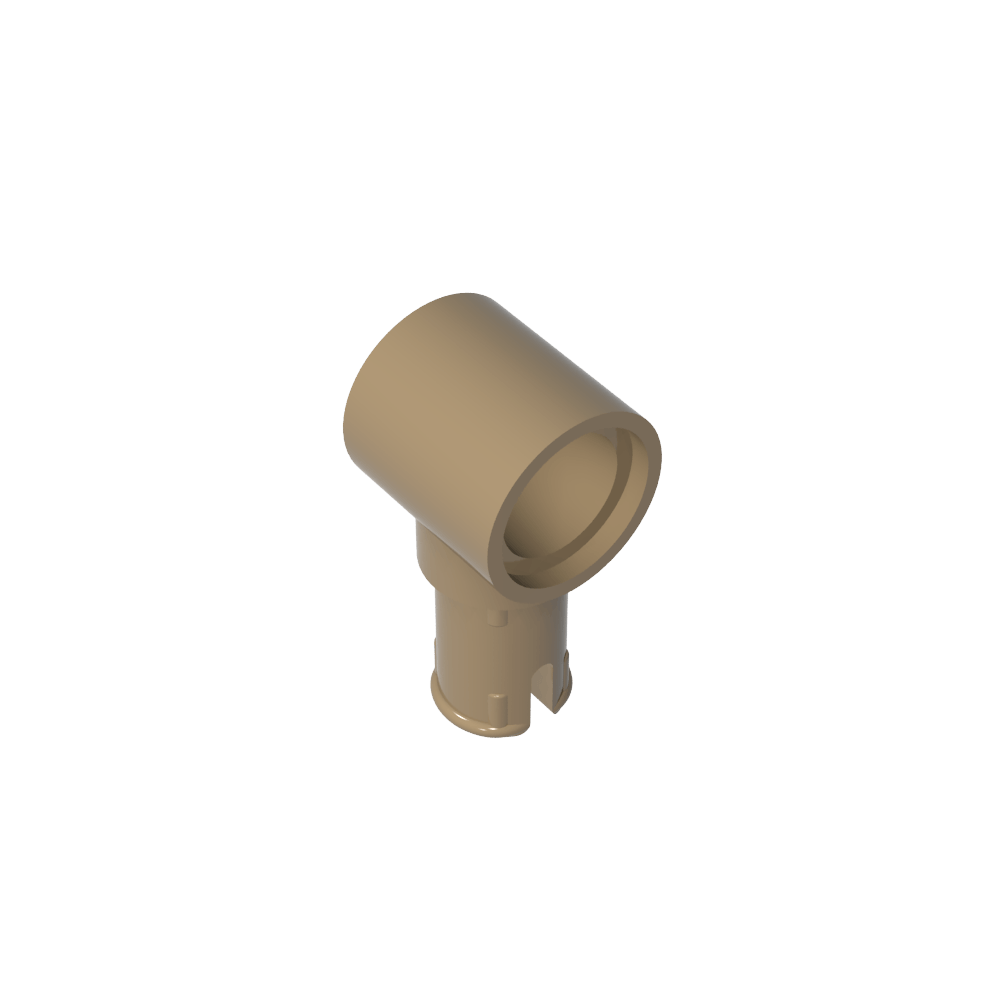 Connecteur Technic à 1 broche avec rainures de friction dans le sens de la longueur-MyGobricksFr