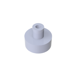 Carreau rond 1 x 1 avec barre creuse-MyGobricksFr