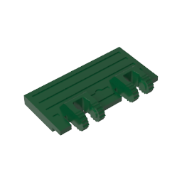 Portail à charnières 2 x 4 à double verrouillage 2 doigts sans renforts arrière-MyGobricksFr