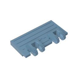 Portail à charnières 2 x 4 à double verrouillage 2 doigts sans renforts arrière-MyGobricksFr