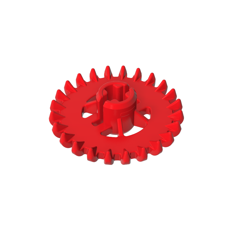 Couronne Technic Gear 24 dents avec renforts [Nouveau style]-MyGobricksFr