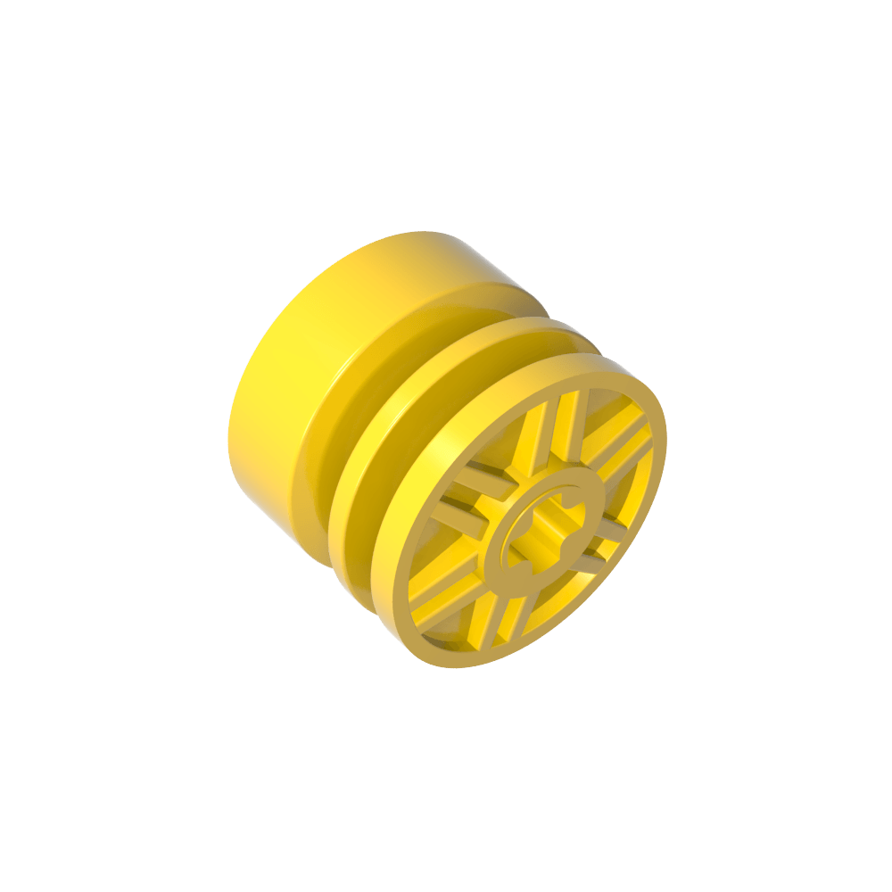Roue 18 x 14 avec trou d'axe, faux boulons et rayons peu profonds-MyGobricksFr