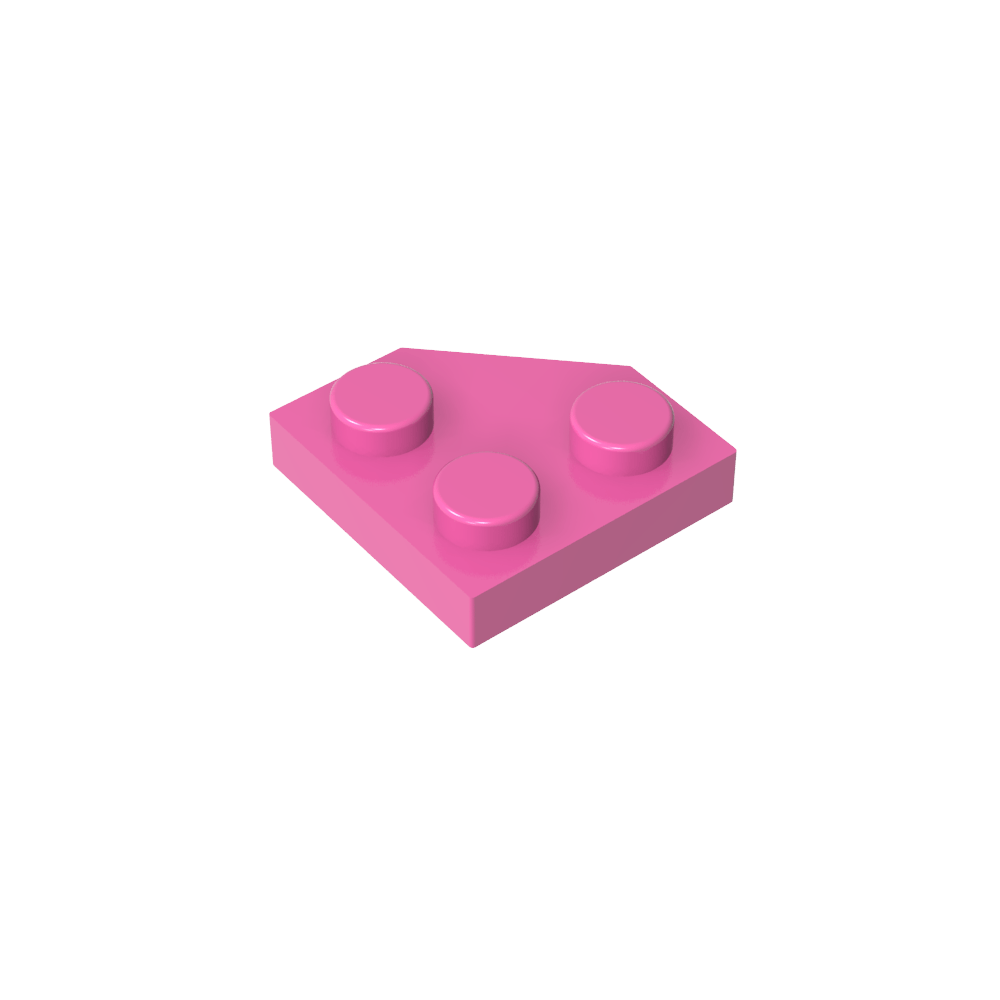 Plaque en coin 2 x 2 Coin coupé-MyGobricksFr