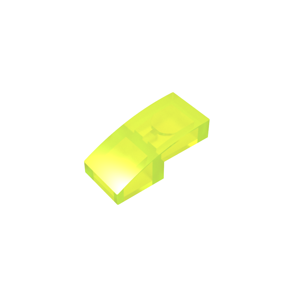 Pente Courbe 2 x 1 Sans Montants [1/2 Arc]-MyGobricksFr