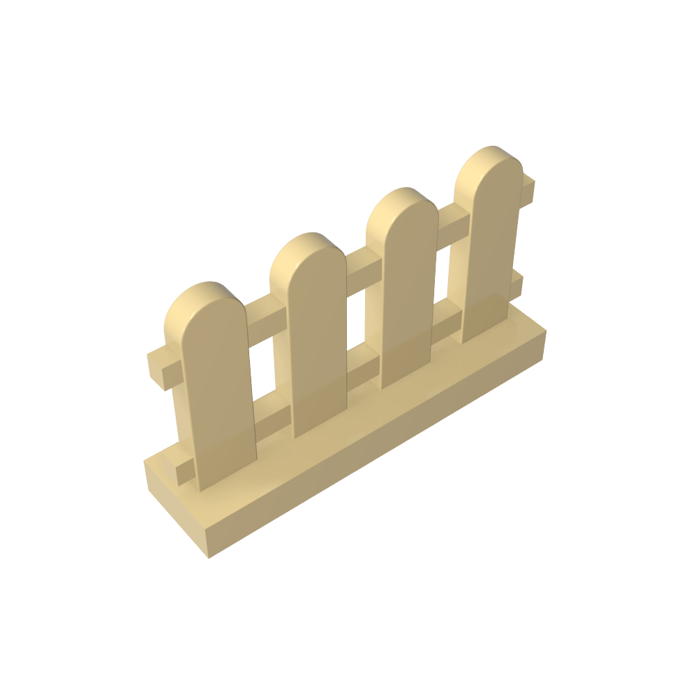 Clôture à piquets 1 x 4 x 2-MyGobricksFr