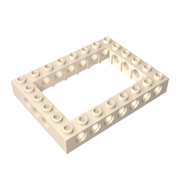 Brique Technic 6 x 8 avec centre ouvert 4 x 6-BricksBulk.Fr