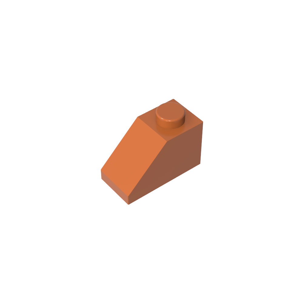 Pente 45° 2 x 1 avec goupille inférieure-MyGobricksFr