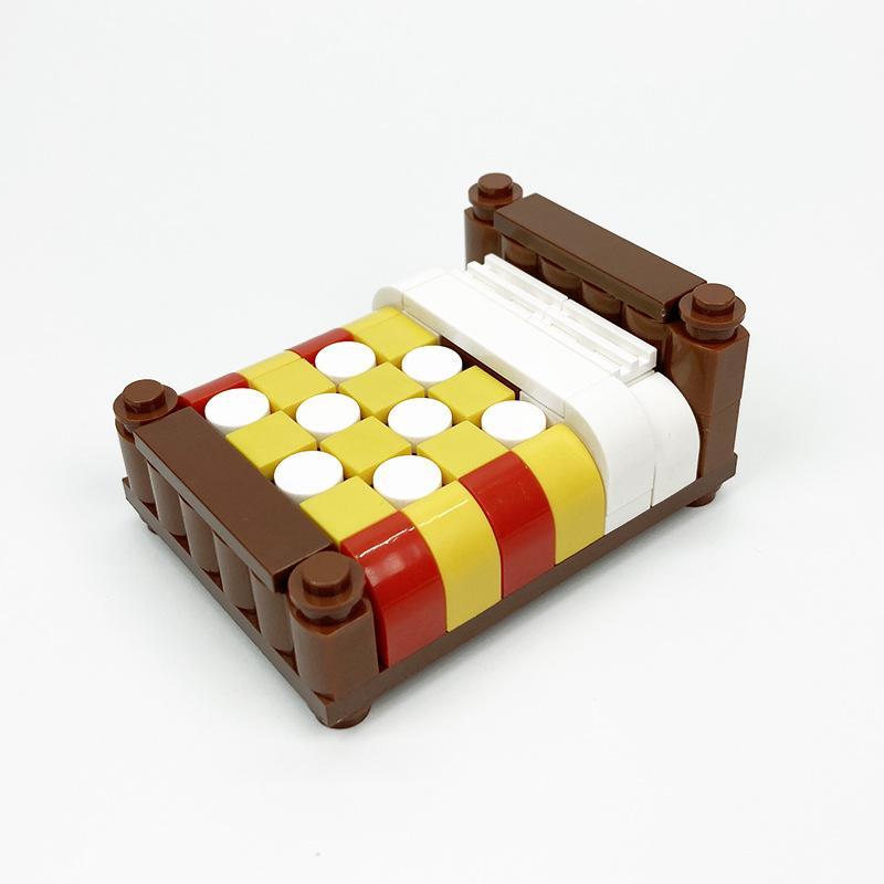 Ensemble de pièces pour meubles modernes MOC, petits blocs de construction pour canapé/meuble TV/décoration intérieure, éléments et accessoires pour décor de maison