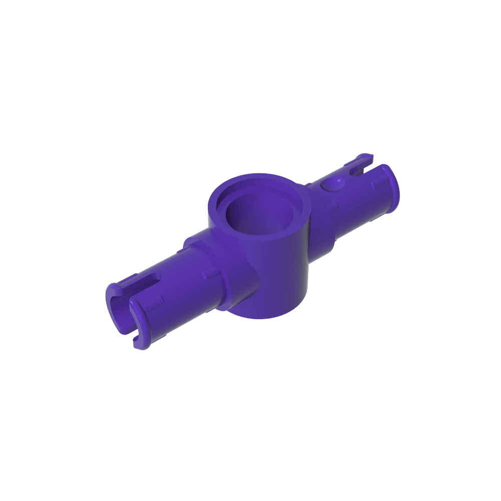 Connecteur Technic à 2 broches avec rainures de friction longitudinales [Grands trous carrés pour les broches]-MyGobricksFr