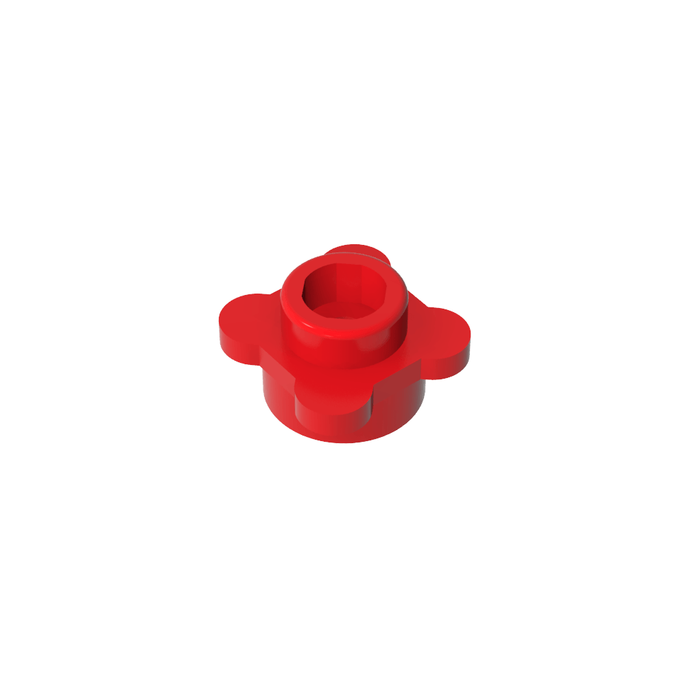 Plante, fleur, assiette ronde 1 x 1 avec 4 pétales-MyGobricksFr