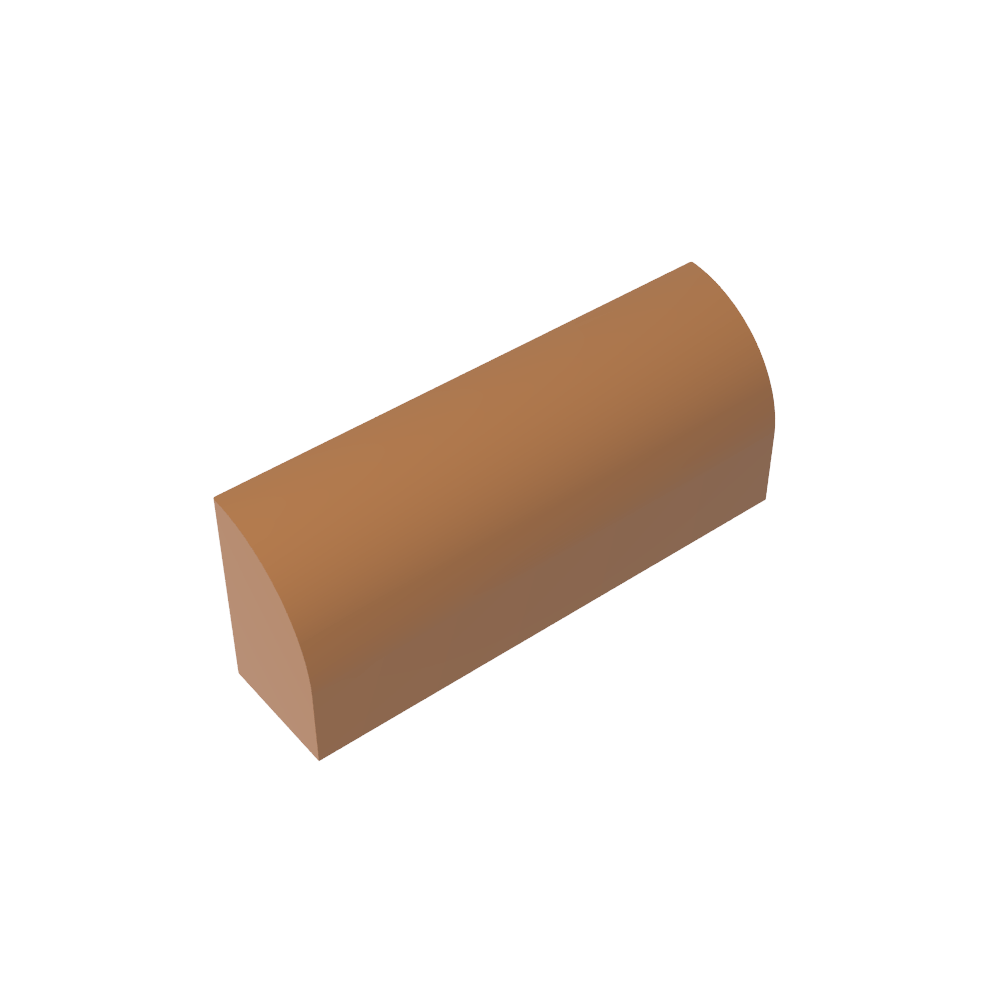 Brique courbe 1 x 4 x 1 1/3 sans montants, dessus incurvé-MyGobricksFr