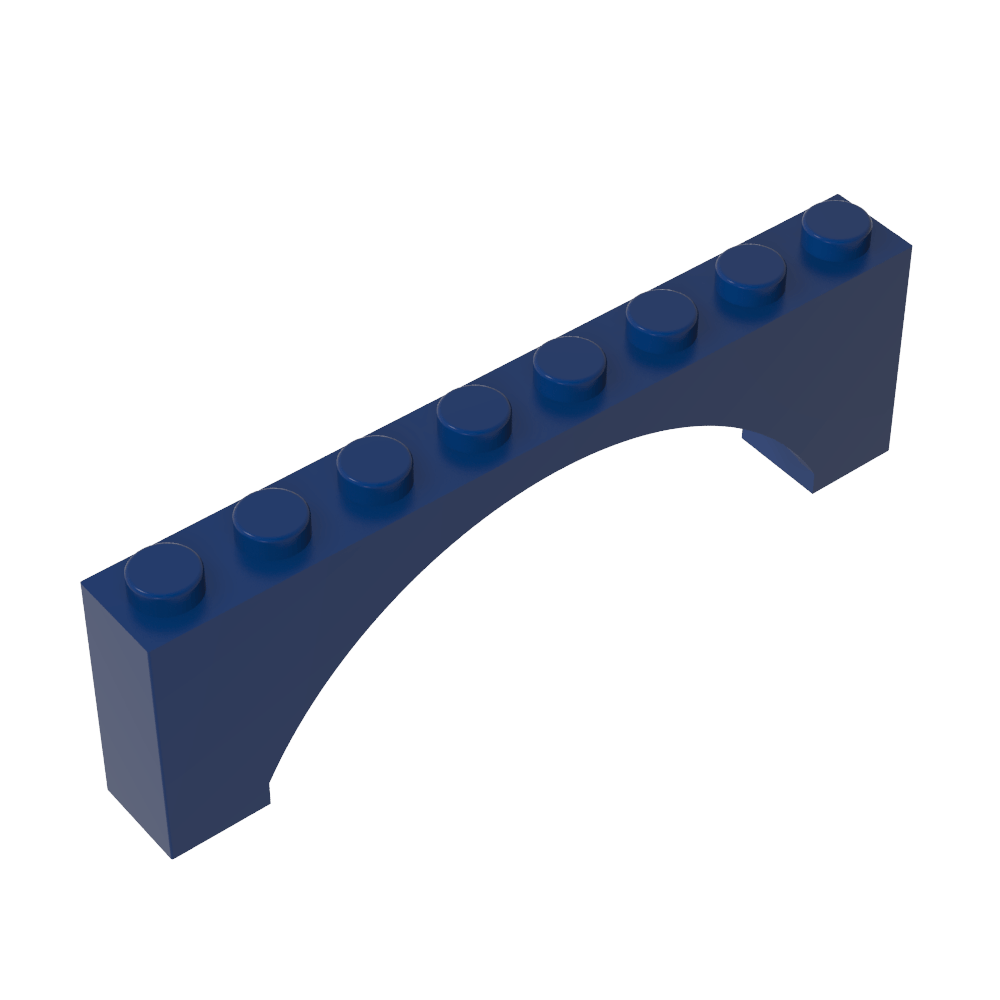 Arche en briques 1 x 8 x 2 surélevée-MyGobricksFr