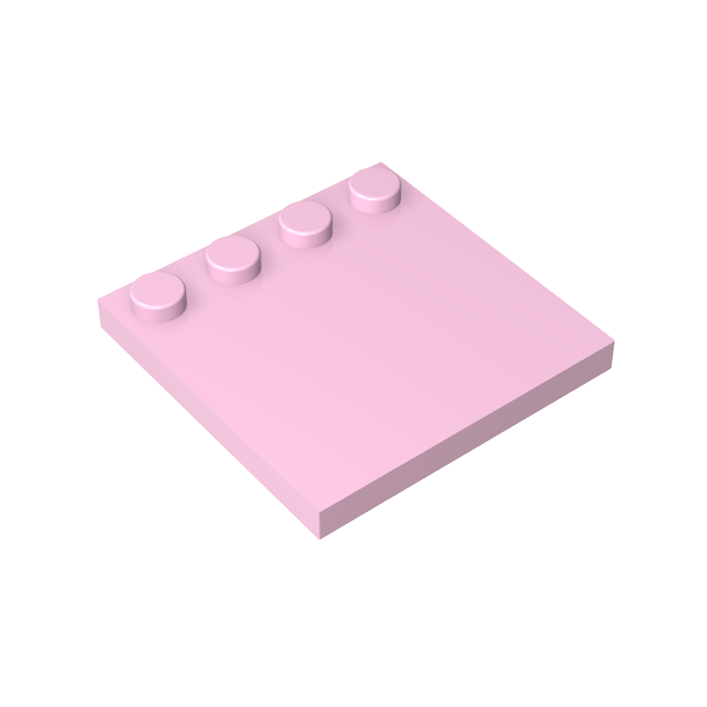 Plaques spéciales 4 x 4 avec goujons sur un bord [Lisse]-MyGobricksFr