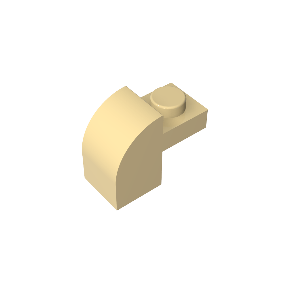 Brique incurvée 1 x 2 x 1 1/3 avec dessus incurvé-MyGobricksFr