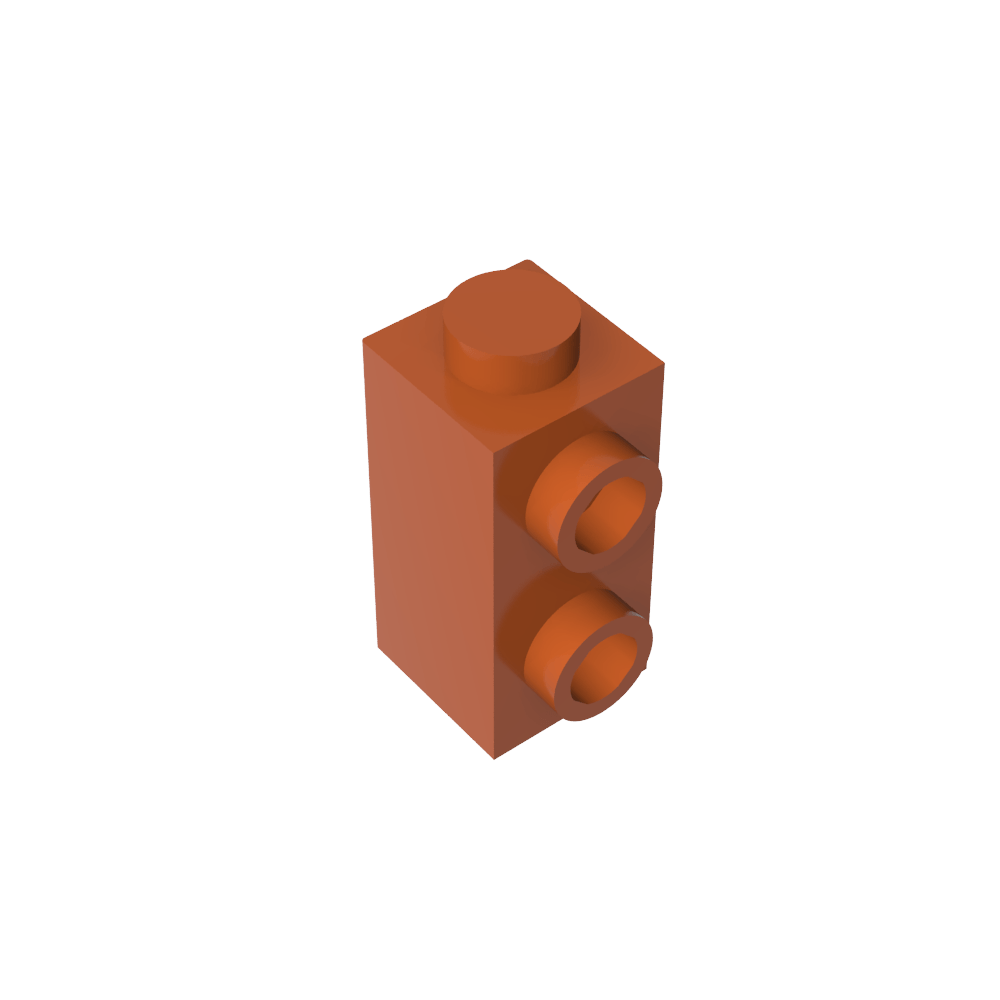 Brique spéciale 1 x 1 x 1 2/3 avec tenons sur 1 côté-MyGobricksFr