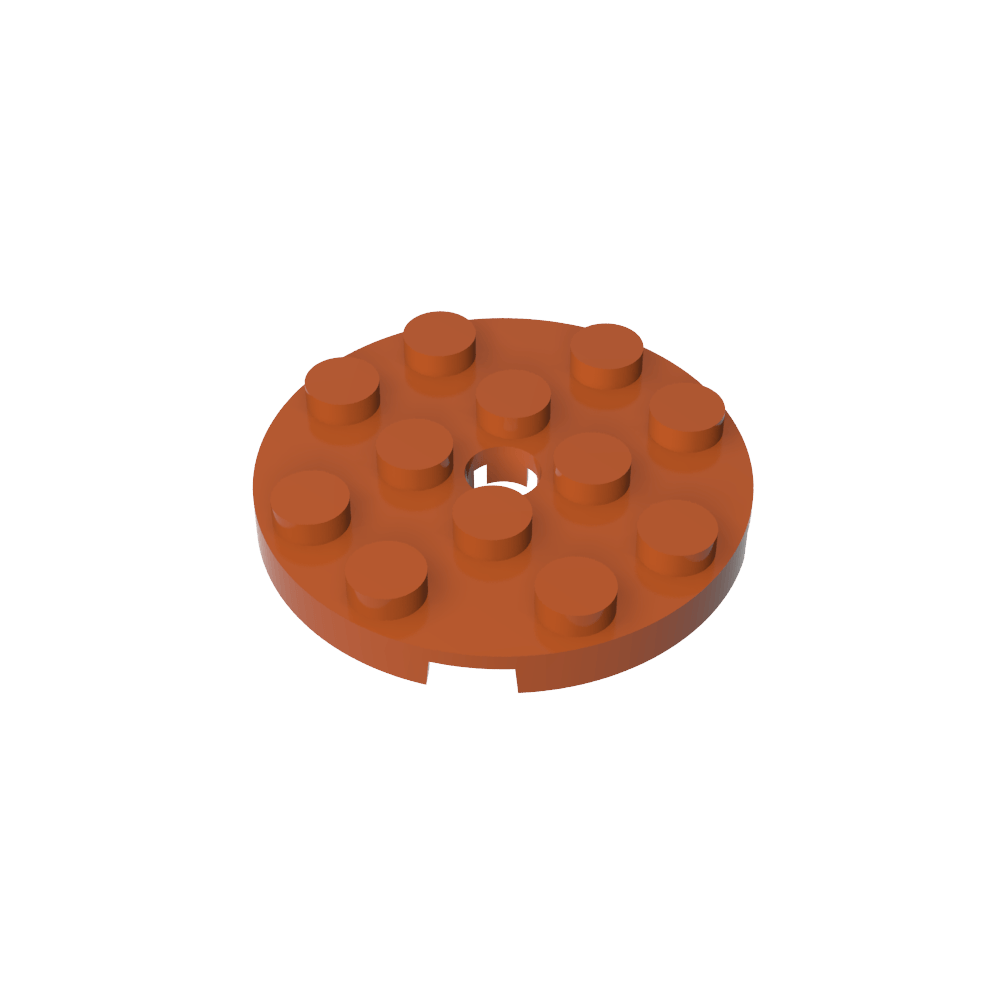 Plaque ronde 4 x 4 avec trou pour épingle-MyGobricksFr