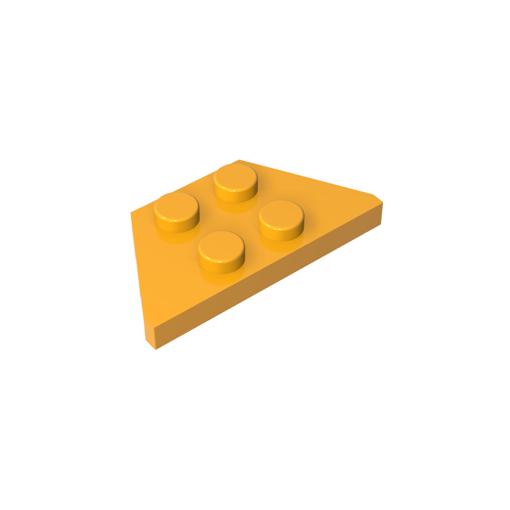 Plaque en coin 2 x 4-MyGobricksFr