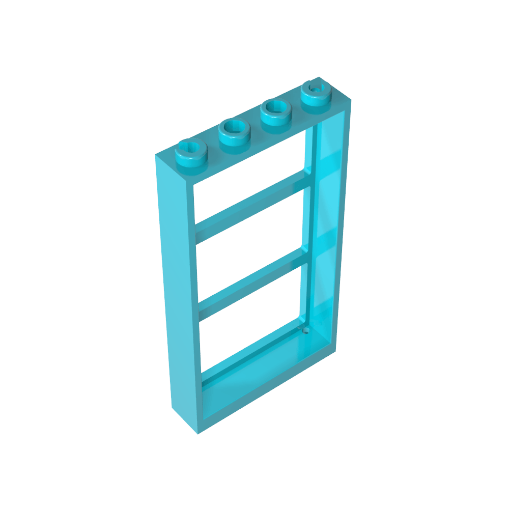 Cadre de fenêtre 1 x 4 x 6 avec 3 carreaux-MyGobricksFr