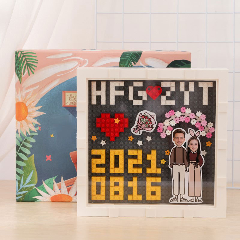 Blocs de construction personnalisés pour la Saint-Valentin, cadeaux d'anniversaire personnalisés à faire soi-même, meilleurs cadeaux d'anniversaire pour petit ami ou petite amie
