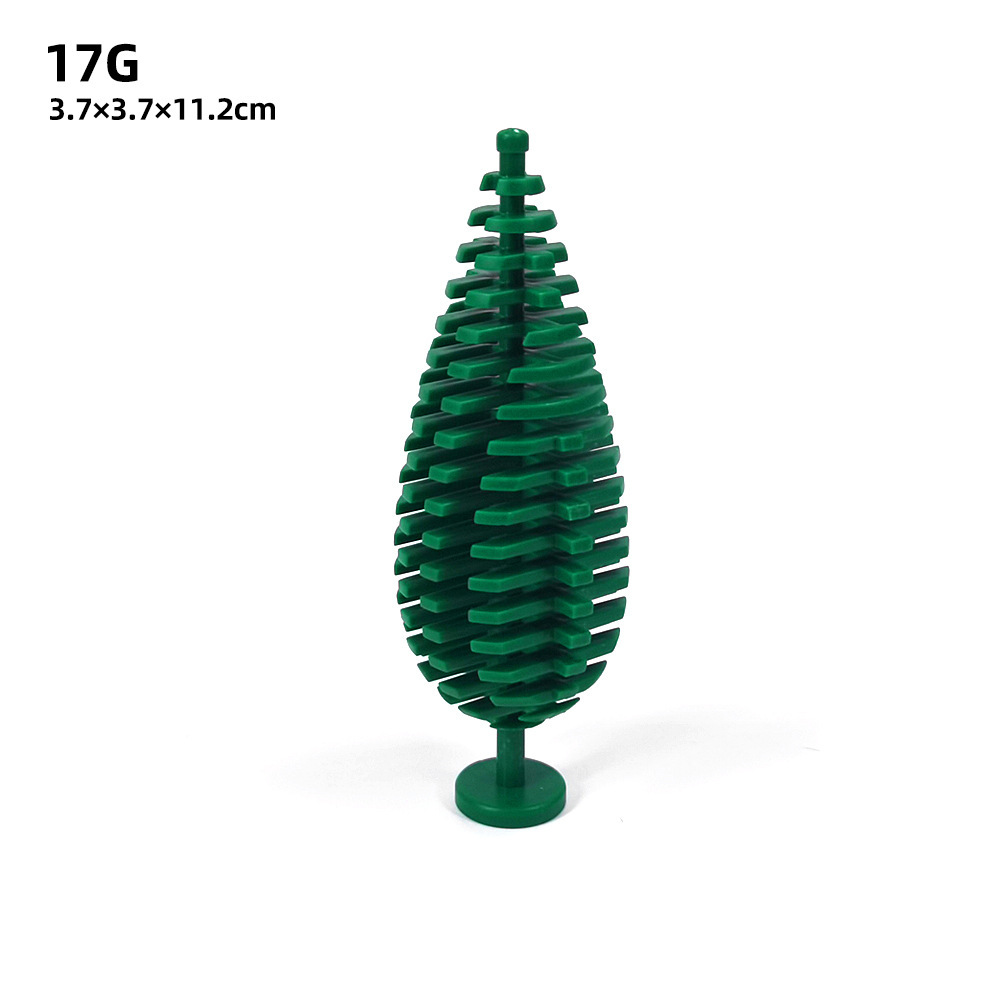 Éléments de jardin en petits morceaux, ornements de décor de rue avec épicéas, décor de scène de forêt de cyprès 3778