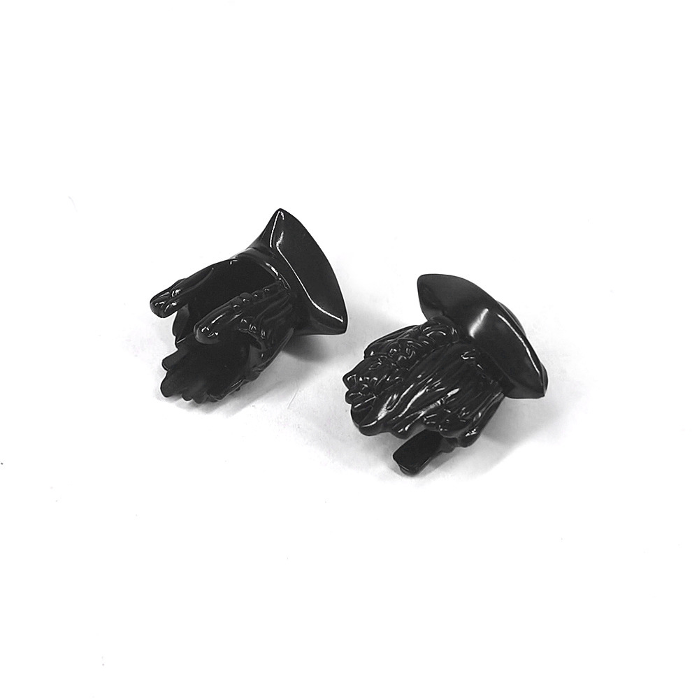 15413 Décorations de cheveux de pirate, jeu de construction à assembler avec de petites pièces, accessoires de chapeau pour figurines MOC