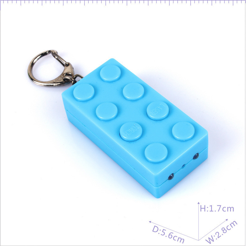 Blocs de construction infrarouges lumineux, lampe torche laser, jouet infrarouge pour animaux, porte-clés créatif LED