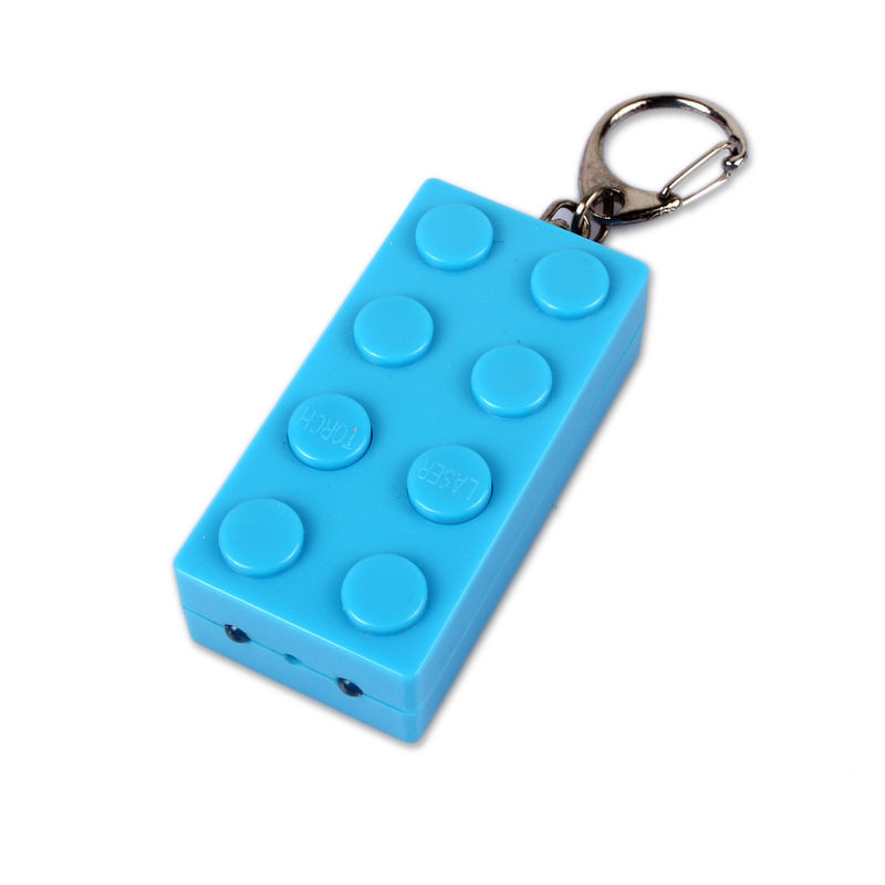 Blocs de construction infrarouges lumineux, lampe torche laser, jouet infrarouge pour animaux, porte-clés créatif LED