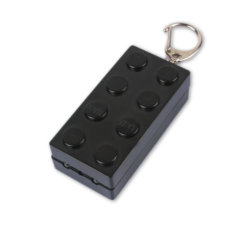 Blocs de construction infrarouges lumineux, lampe torche laser, jouet infrarouge pour animaux, porte-clés créatif LED