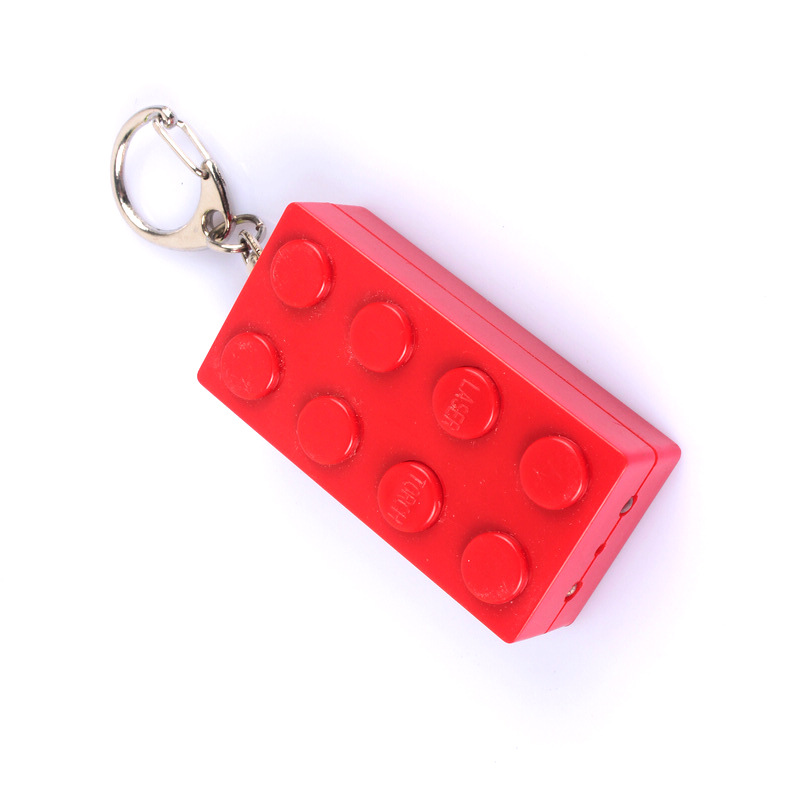 Blocs de construction infrarouges lumineux, lampe torche laser, jouet infrarouge pour animaux, porte-clés créatif LED