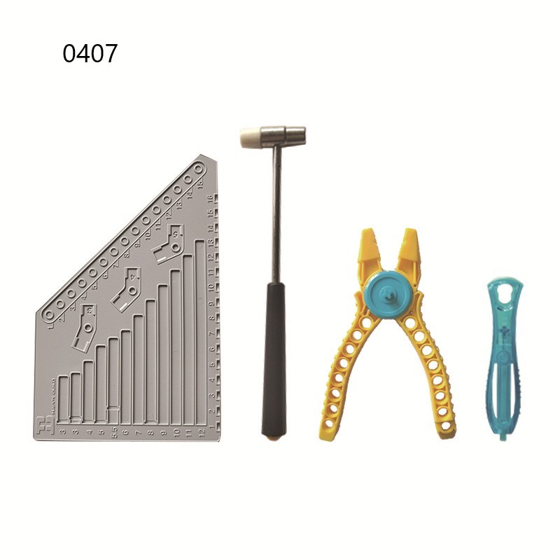 Ensemble d'outils pour blocs de construction, règle de mesure pour petites particules, pince, séparateur, outil de levier, outils de démontage
