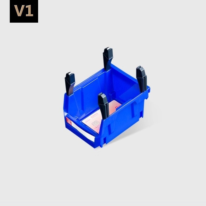 Boîte de tri de pièces à montage arrière, boîte de rangement d'outils modulaire, boîte de classification à ouverture inclinée