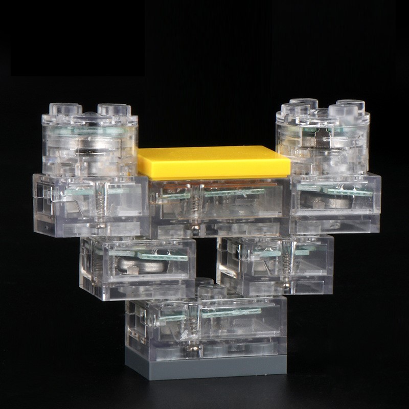 Accessoires de construction à induction magnétique, pièces lumineuses colorées à monter soi-même pour des scènes de rue urbaines, petits jouets décoratifs à LED pour la construction