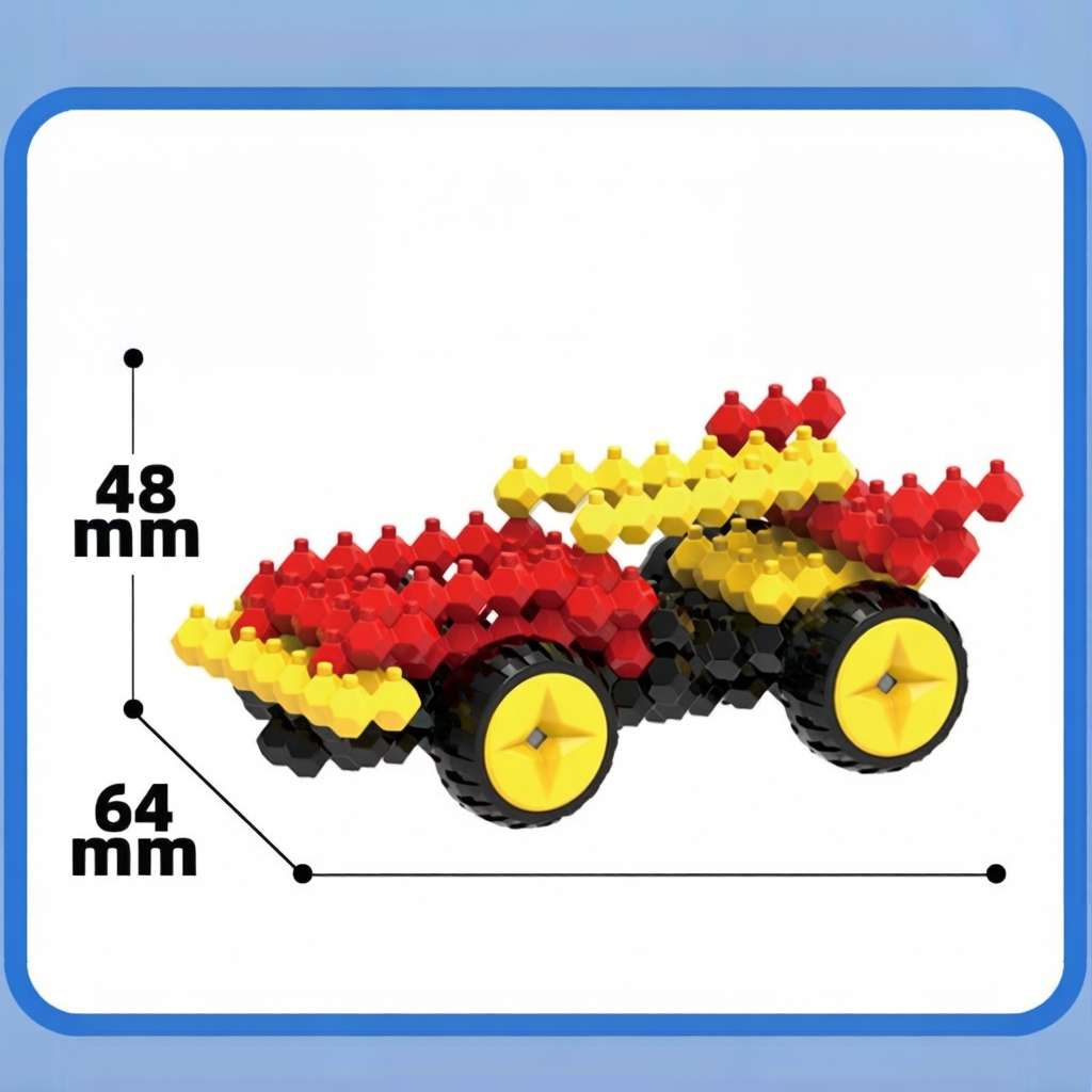 KADELE Jeu de construction de véhicules – Mission de sauvetage en ville, puzzle 3D pour garçons, briques multidirectionnelles à emboîter