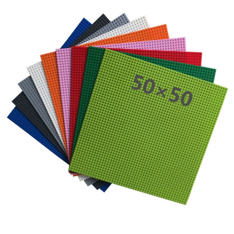 Plaque De Base Compatible Pour Petites Briques – Grande Plaque De Base Pour Mur De Briques 50x50 Cm, Sol De Scène 40x40 Cm