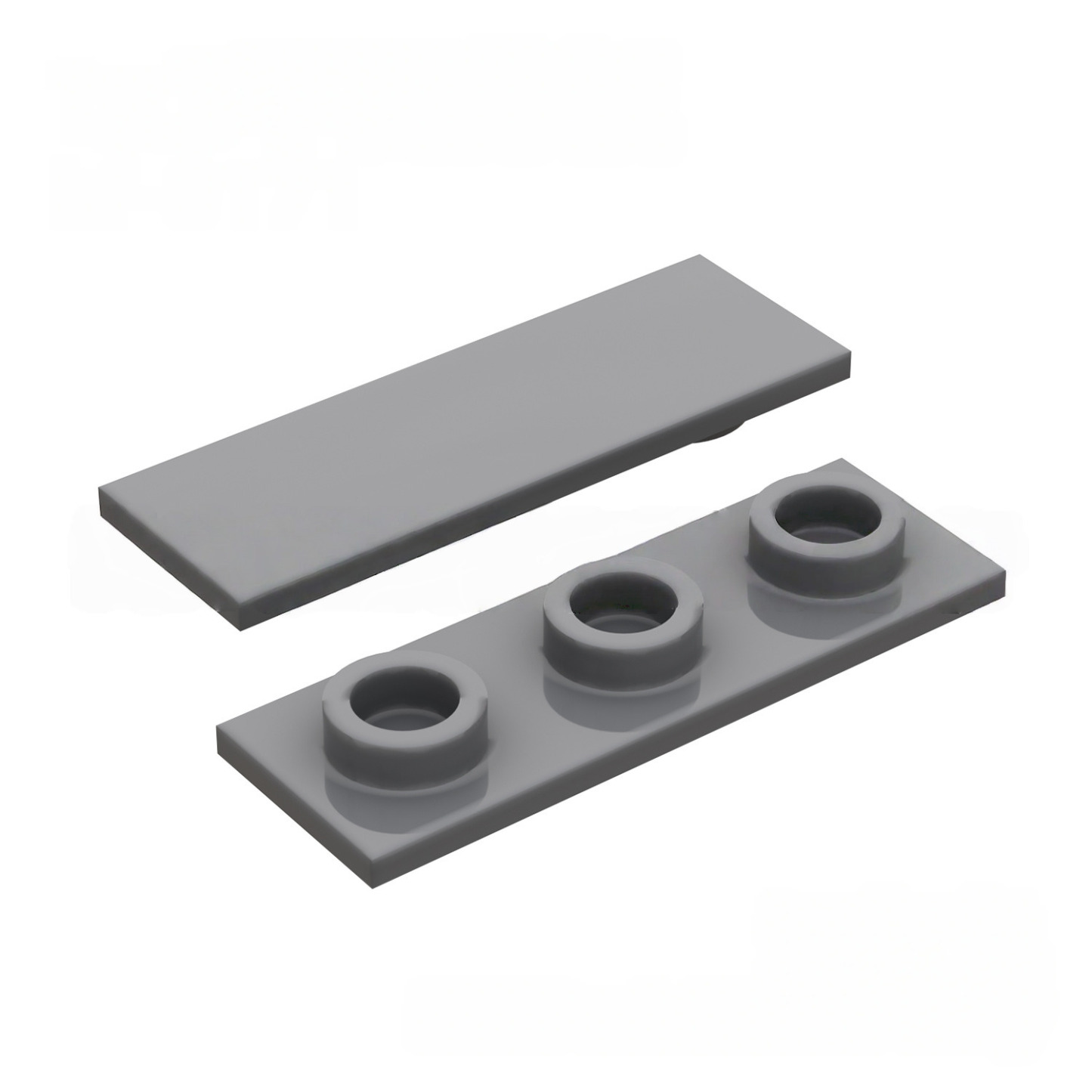 Kf-0171 Petites pièces de construction, accessoire plaque fine spéciale 1x3, 100 g (environ 290 pièces), marque non-Gobricks-BricksBulk.Fr