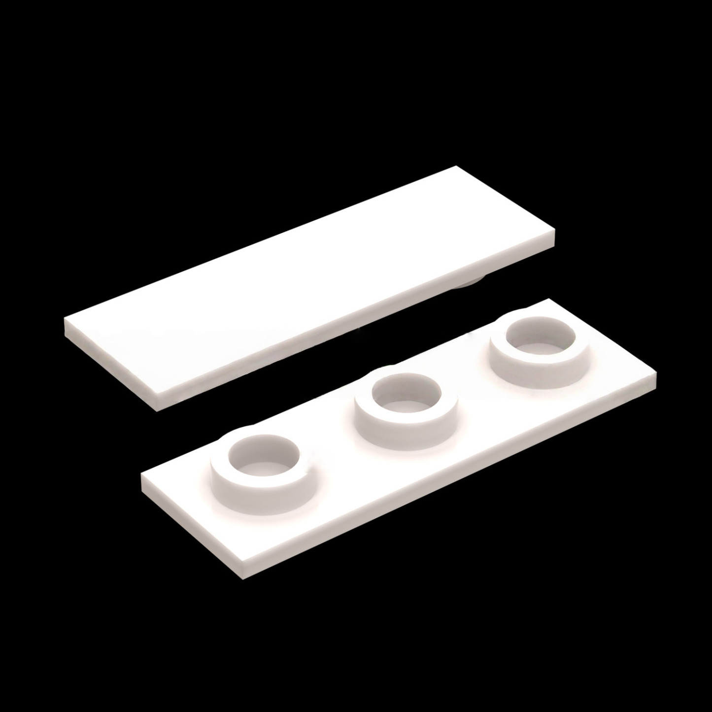 Kf-0171 Petites pièces de construction, accessoire plaque fine spéciale 1x3, 100 g (environ 290 pièces), marque non-Gobricks-BricksBulk.Fr