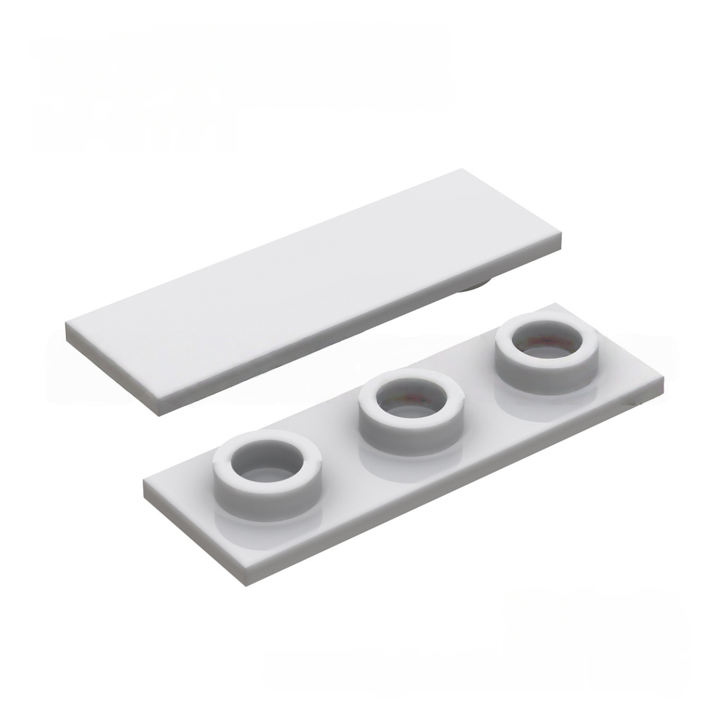 Kf-0171 Petites pièces de construction, accessoire plaque fine spéciale 1x3, 100 g (environ 290 pièces), marque non-Gobricks-BricksBulk.Fr