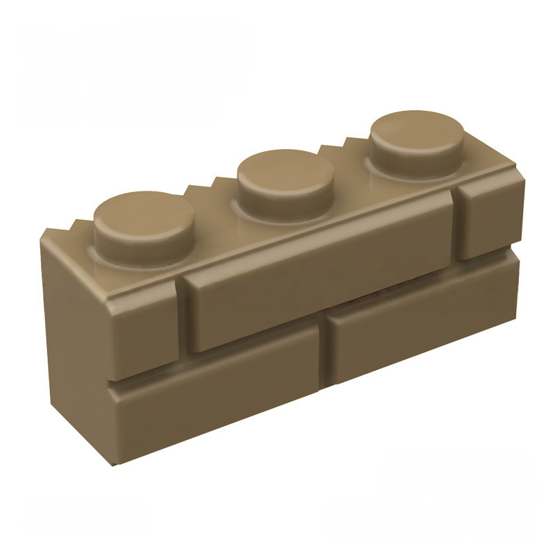 Kf-0016 Pièces de construction compatibles, éléments de brique murale 1X3, 100gx3 (environ 294 pièces), marque non-Gobricks.-BricksBulk.Fr
