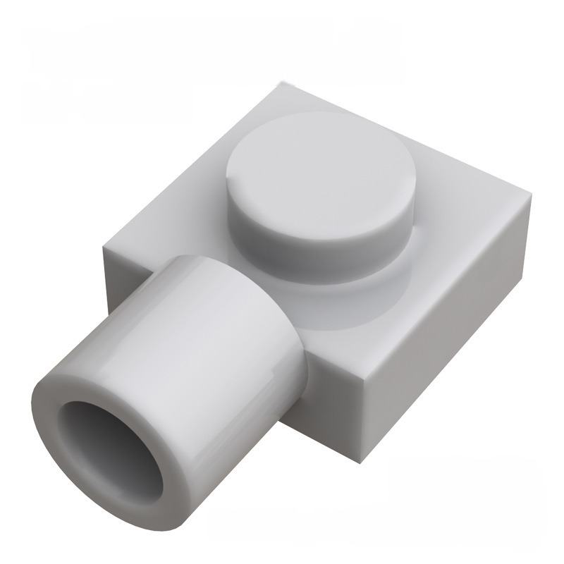 Kf-0005 Pièces de blocs de construction compatibles, plaque 1X1 avec fente latérale/trou long, 100G (environ 463 pièces) Marque non-Gobricks.-BricksBulk.Fr