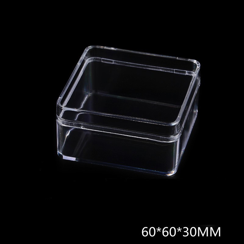 Boîte de rangement en acrylique pour pièces de construction, boîte de rangement carrée transparente avec couvercle, boîte de tri des pièces