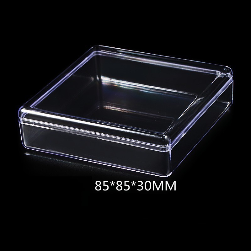 Boîte de rangement en acrylique pour pièces de construction, boîte de rangement carrée transparente avec couvercle, boîte de tri des pièces