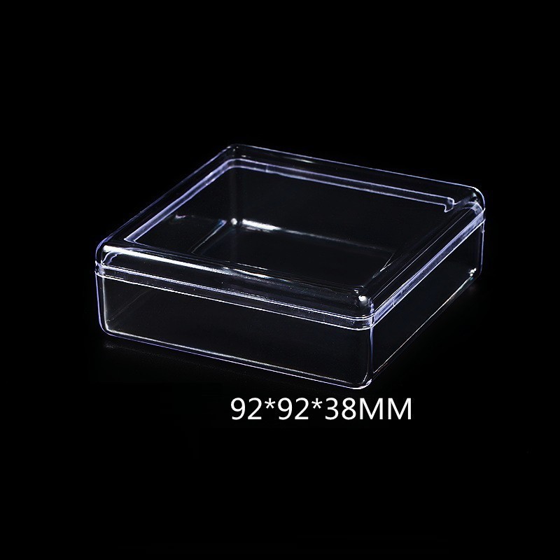 Boîte de rangement en acrylique pour pièces de construction, boîte de rangement carrée transparente avec couvercle, boîte de tri des pièces