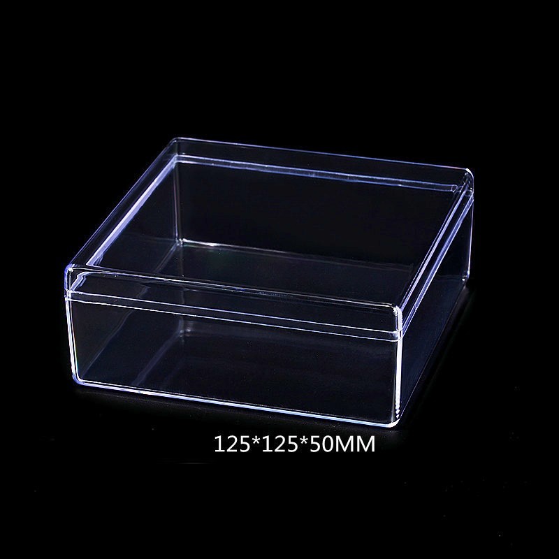 Boîte de rangement en acrylique pour pièces de construction, boîte de rangement carrée transparente avec couvercle, boîte de tri des pièces