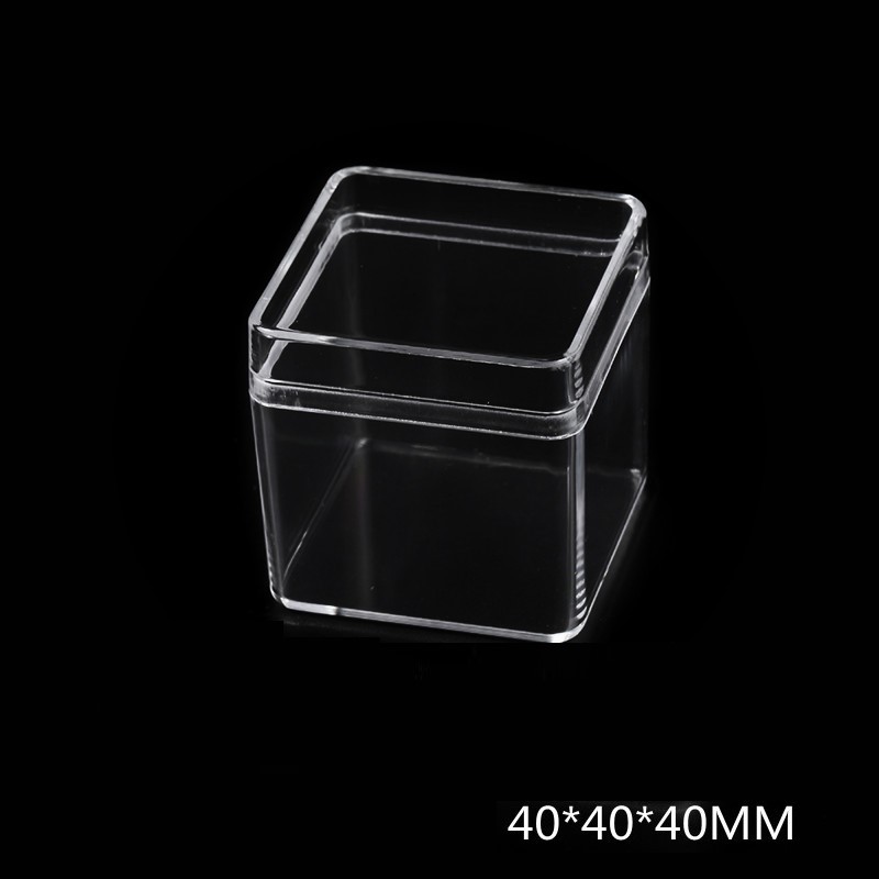 Boîte de rangement en acrylique pour pièces de construction, boîte de rangement carrée transparente avec couvercle, boîte de tri des pièces