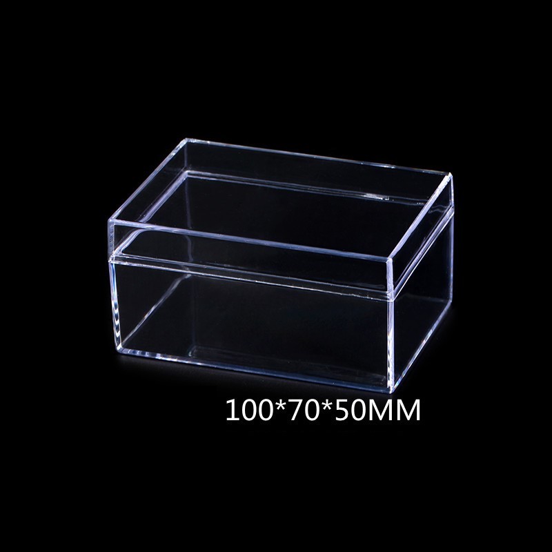 Boîtes rectangulaires transparentes de différents styles, boîtes de tri en acrylique transparent pour blocs de construction