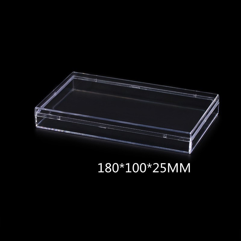 Boîtes rectangulaires transparentes de différents styles, boîtes de tri en acrylique transparent pour blocs de construction