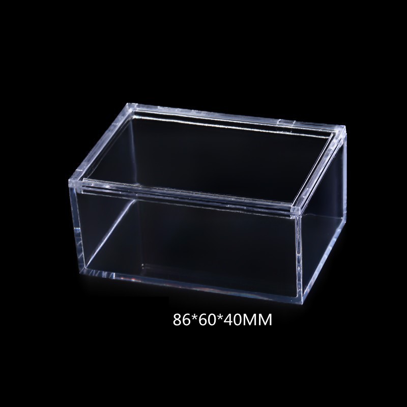 Boîtes rectangulaires transparentes de différents styles, boîtes de tri en acrylique transparent pour blocs de construction